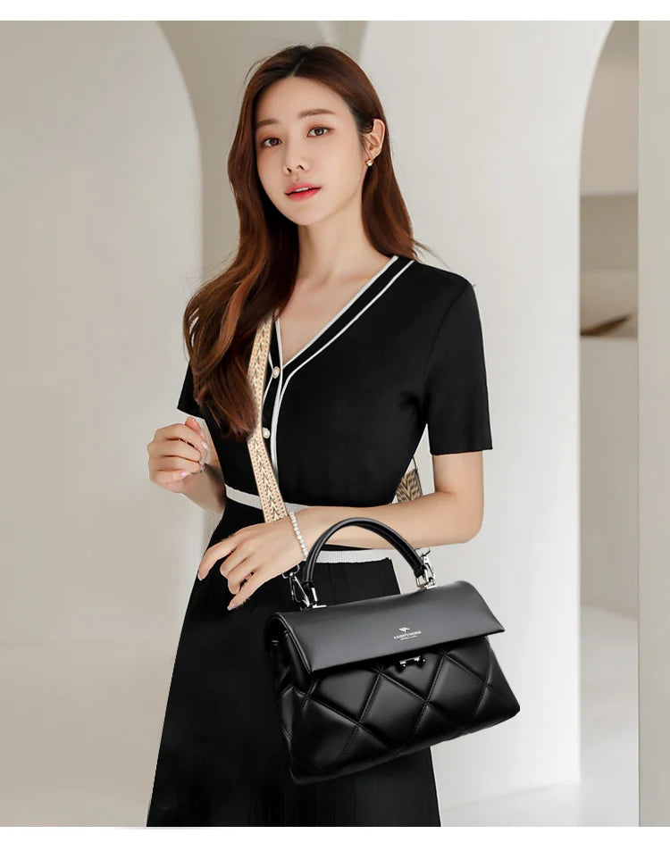 Women's Bag New Trend Korean Handbags Designer Luxury Brand Ladies Shoulder Bags Soft Leather Fashion Versatile Crossbody Bags