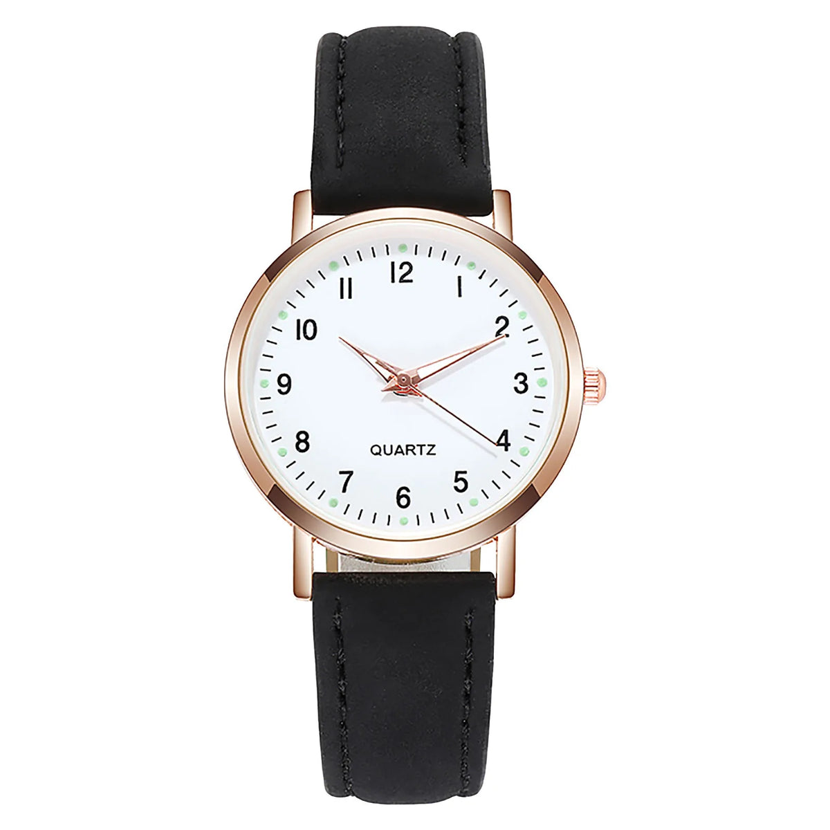 Aurajutt Diamond Luminous Leather Watch II