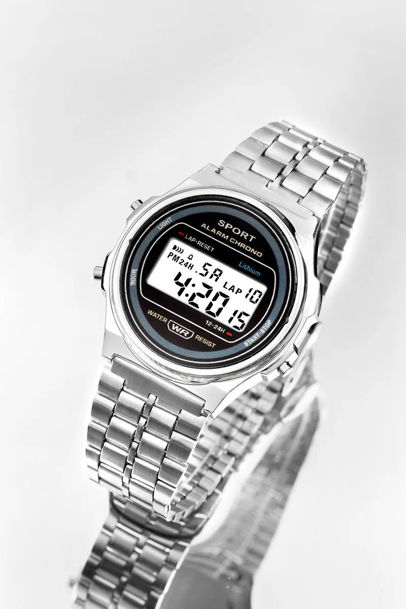 Light-luxury Women Watches Set Ladies Electronic Wristwatch with Bracelet Retro Style LED Digital Display Sports Clock