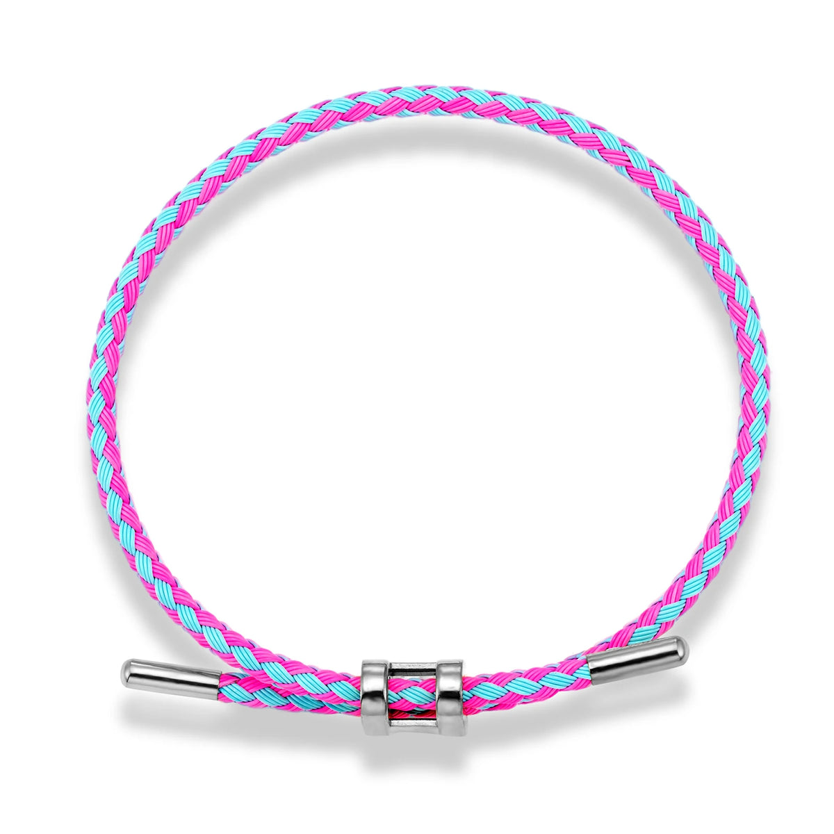 Luxury Multicolor Handmade Bracelet for Women Men Adjustable Anti-fade Stainless Steel Wire Waterproof Rope Couple Jewelry Gift