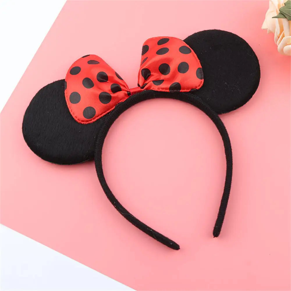 Favors Bows Knot Hair Hairbands Baby Girls Ears Headbands Lovely Pink Mom Party Ears Lovely Boys Mickey Minnie Black Accessories