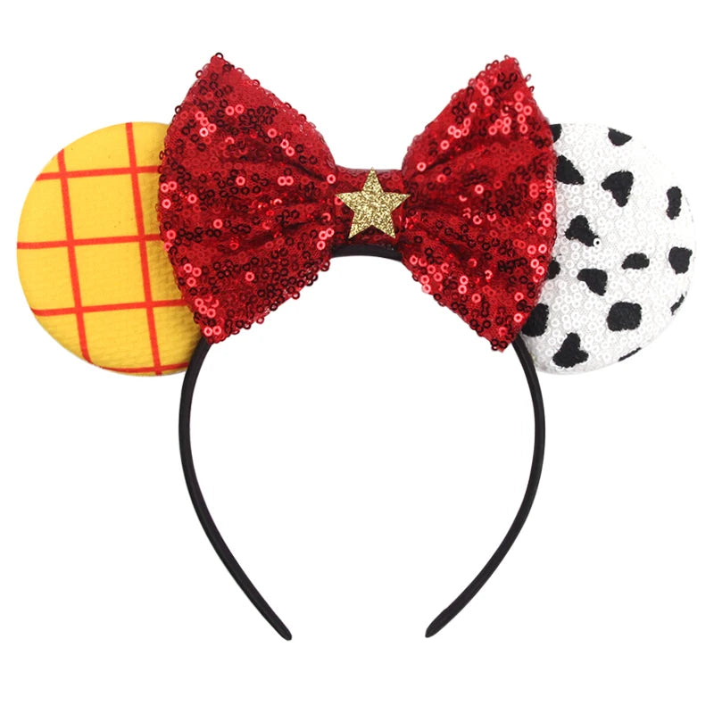 Cute Mouse Headband Pixar Toy Story Hair Accessories Women Woody Buzz Lightyear Headbands for Girls Ears Alien Head band Kids