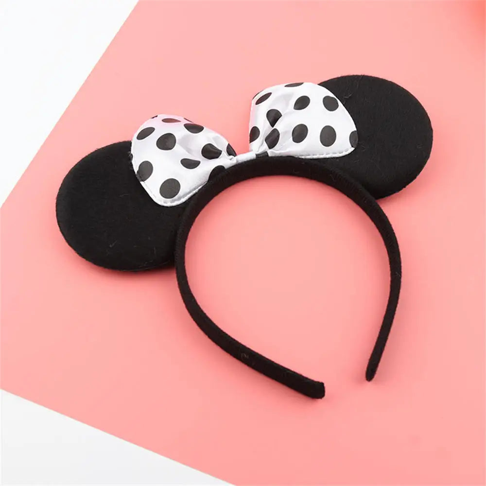 Favors Bows Knot Hair Hairbands Baby Girls Ears Headbands Lovely Pink Mom Party Ears Lovely Boys Mickey Minnie Black Accessories