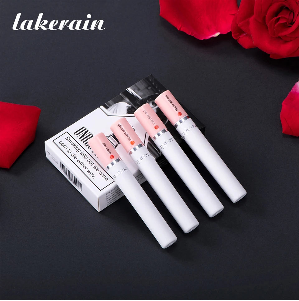 4 Colors Makeup Lipstick Cosmetics Lipstick Set Lip Tint Lip Gloss Waterproof Maquillaje Matte Long Lasting Make Up Pomade Kits