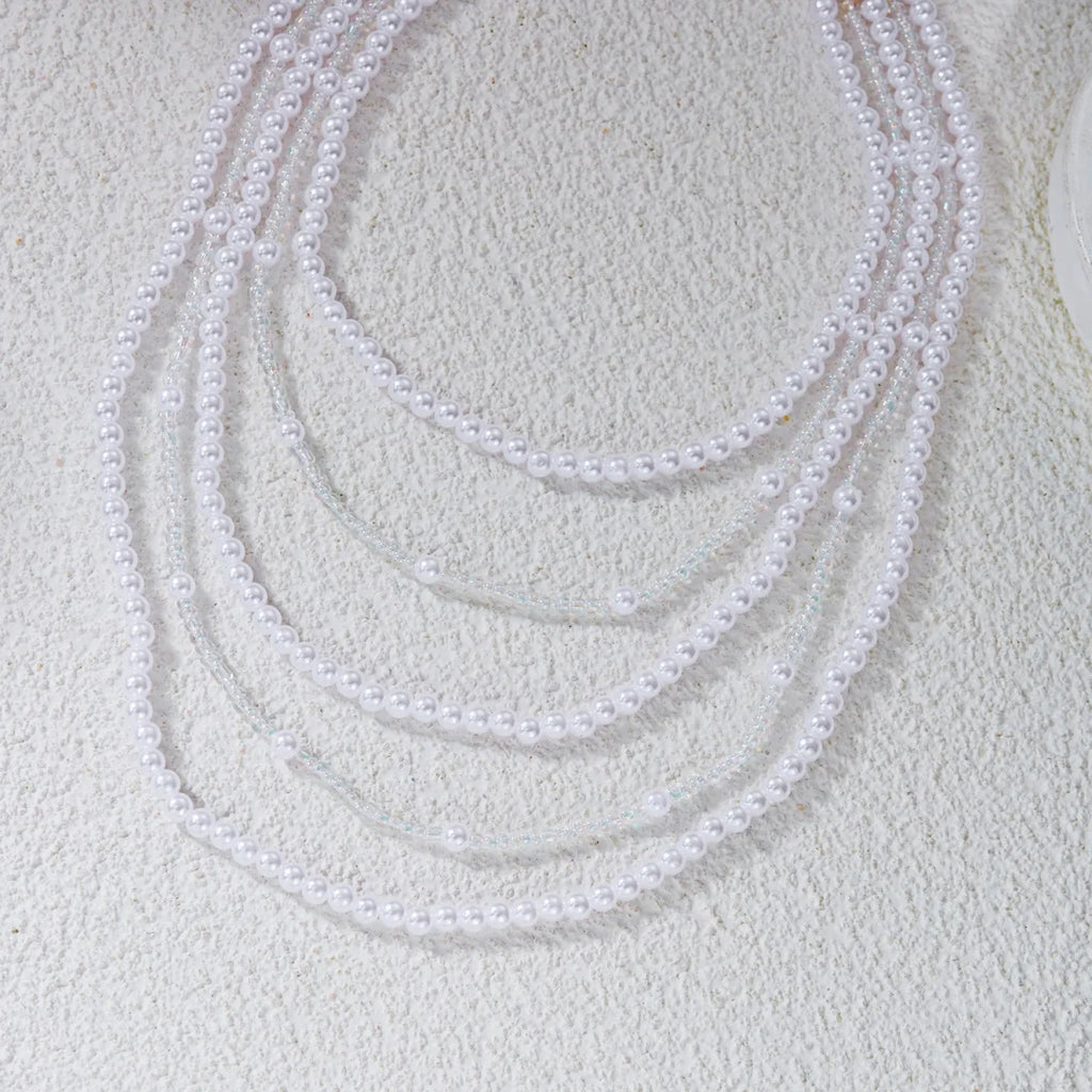 Multilayer Pearl Shoulder & Body Chain – Minimalist Boho