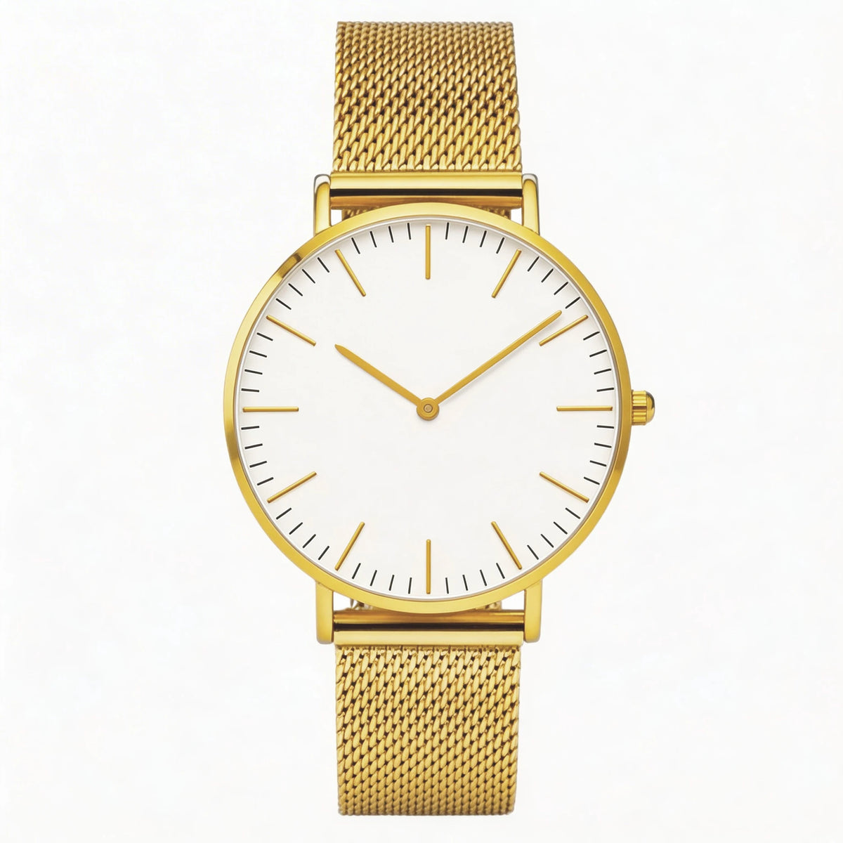 Aurajutt Rose Gold Steel Bracelet Watch