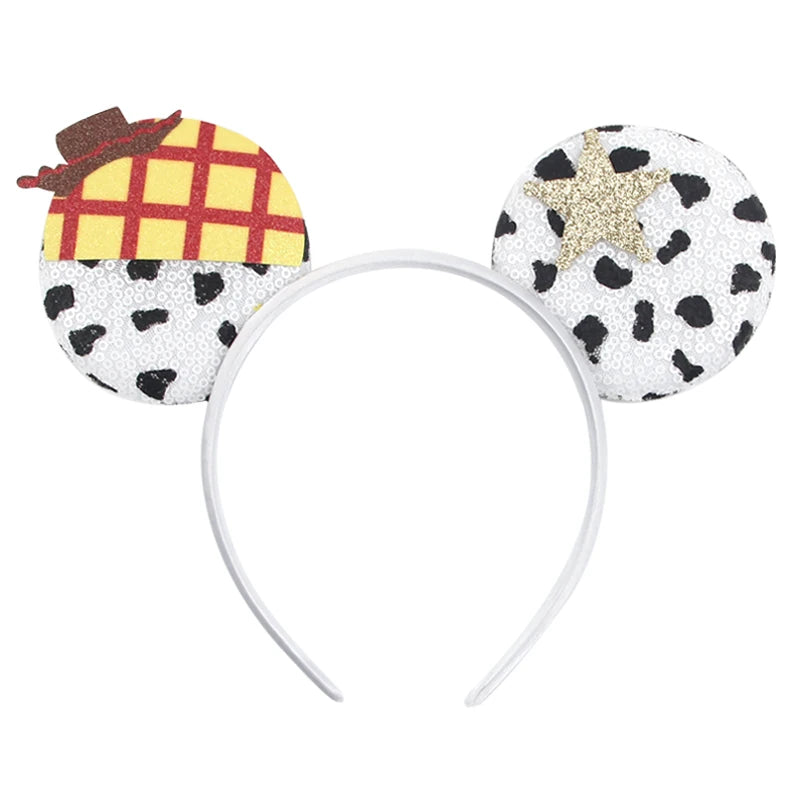 Cute Mouse Headband Pixar Toy Story Hair Accessories Women Woody Buzz Lightyear Headbands for Girls Ears Alien Head band Kids