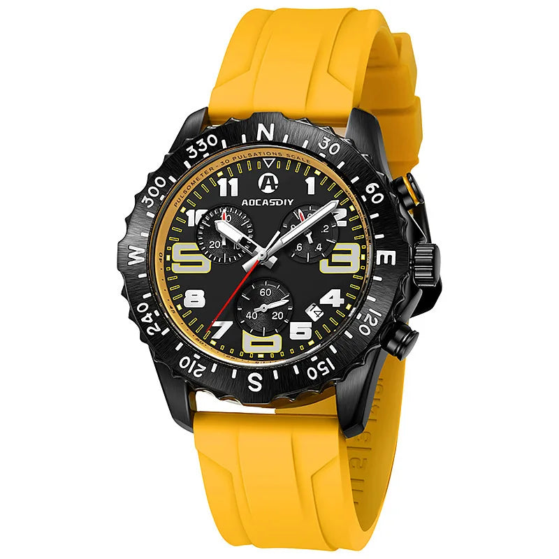 Luxury Casual Watches for Men Endurance Military Sports Watch Luminous Waterproof Chronograph Clock reloj Gifts Drop Shipping