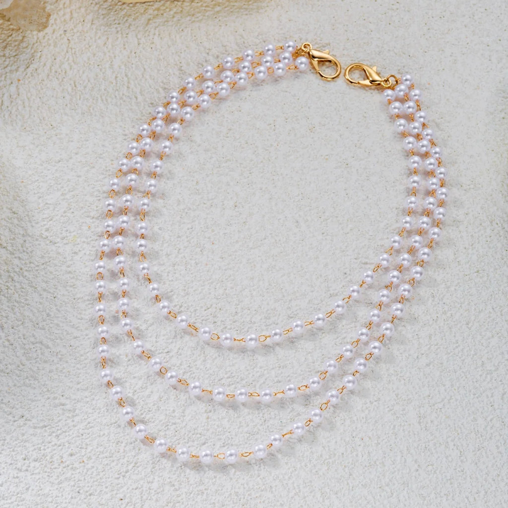 Multilayer Pearl Shoulder & Body Chain – Minimalist Boho