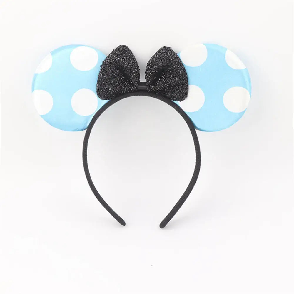 Favors Bows Knot Hair Hairbands Baby Girls Ears Headbands Lovely Pink Mom Party Ears Lovely Boys Mickey Minnie Black Accessories