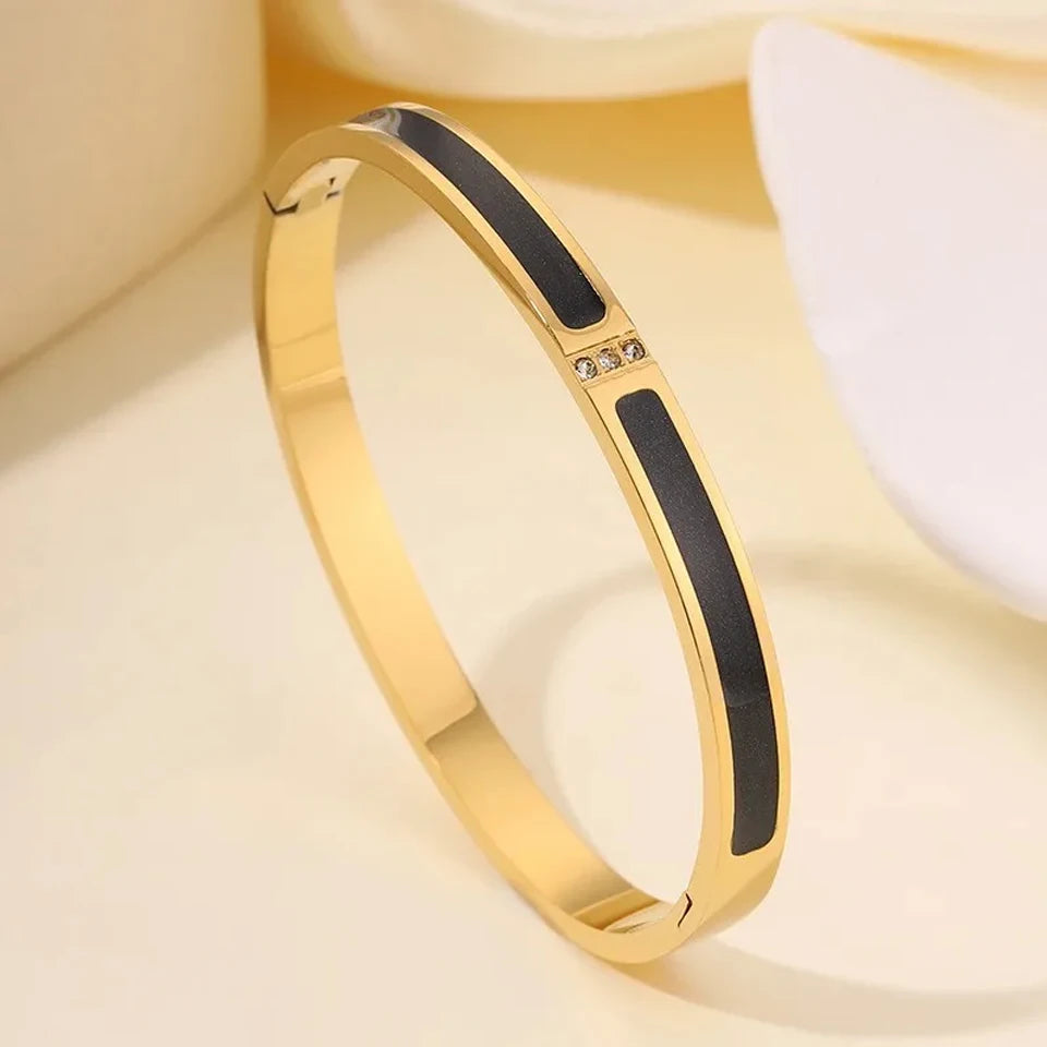 ZAKOL Stackable Zirconia Bangle Bracelet Set
