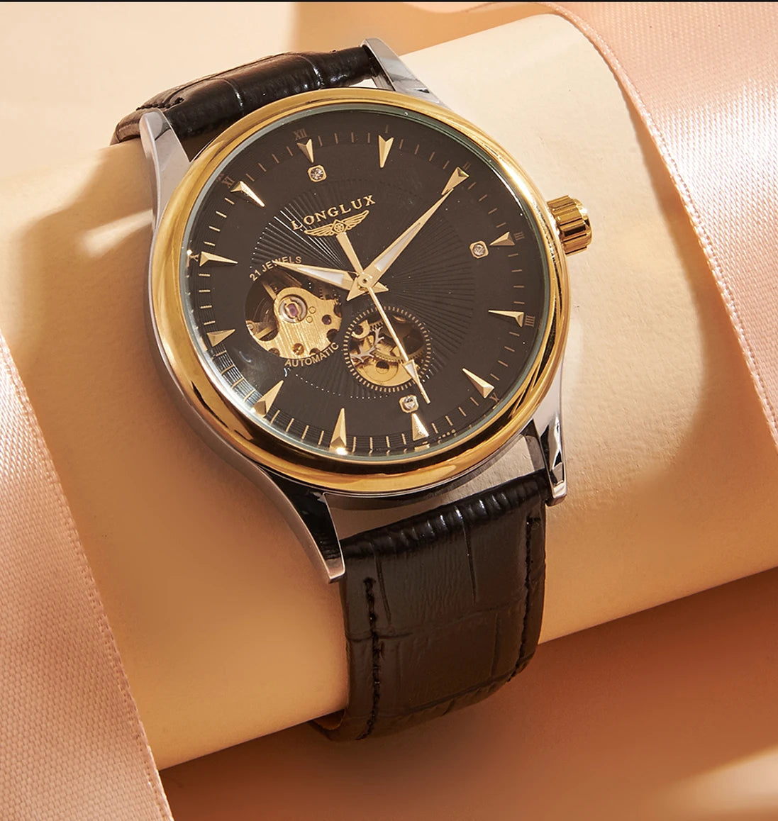 Aurajutt Skeleton Automatic Watch
