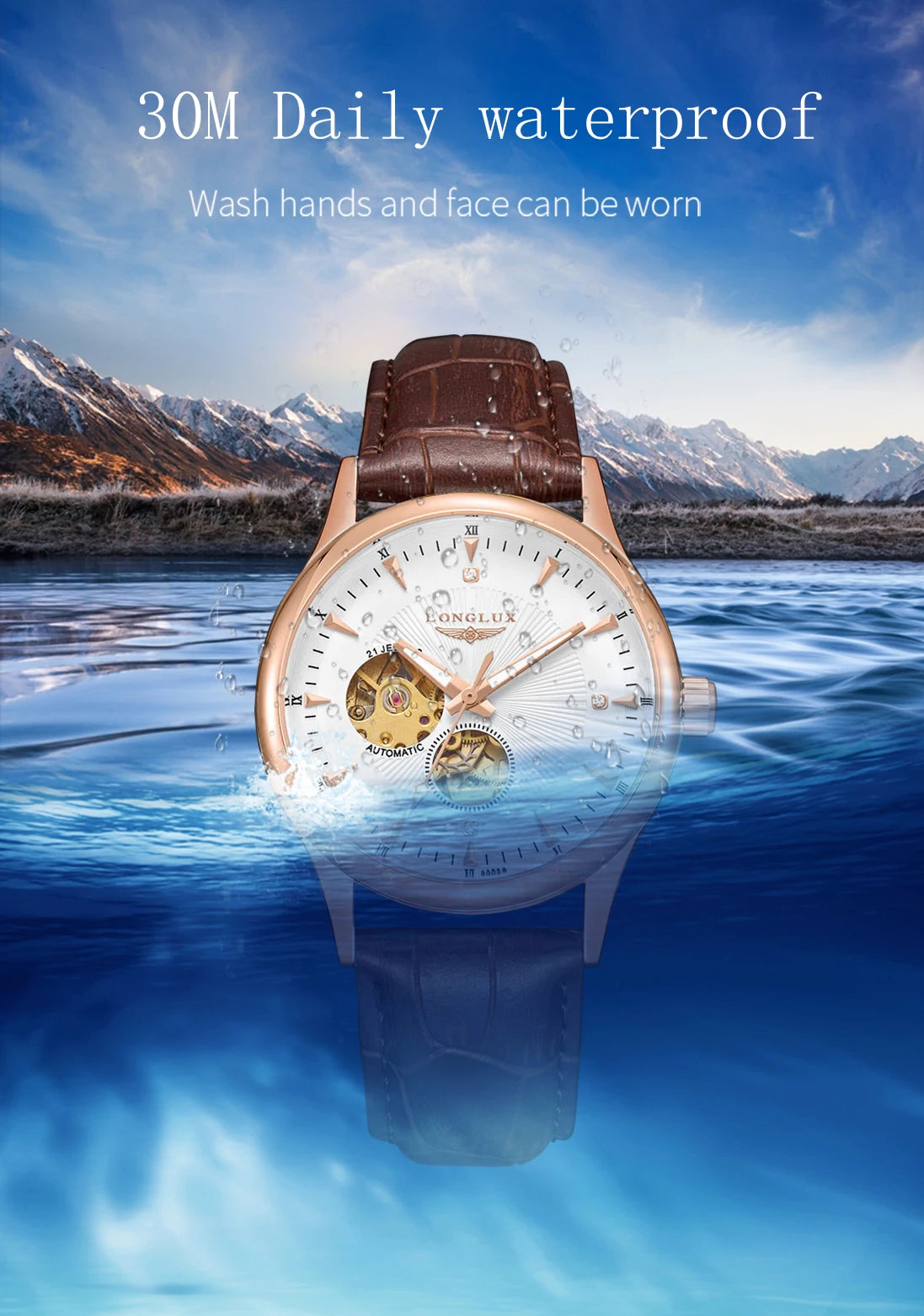 Aurajutt Skeleton Automatic Watch