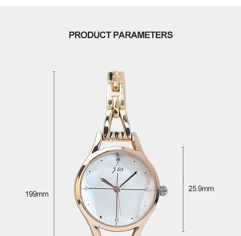 Luxury Bracelet Watch For Women Elegant Rose Gold Ladies Wrist Watches Rhinestone Simple Fashion Female Quartz Relogio Feminino