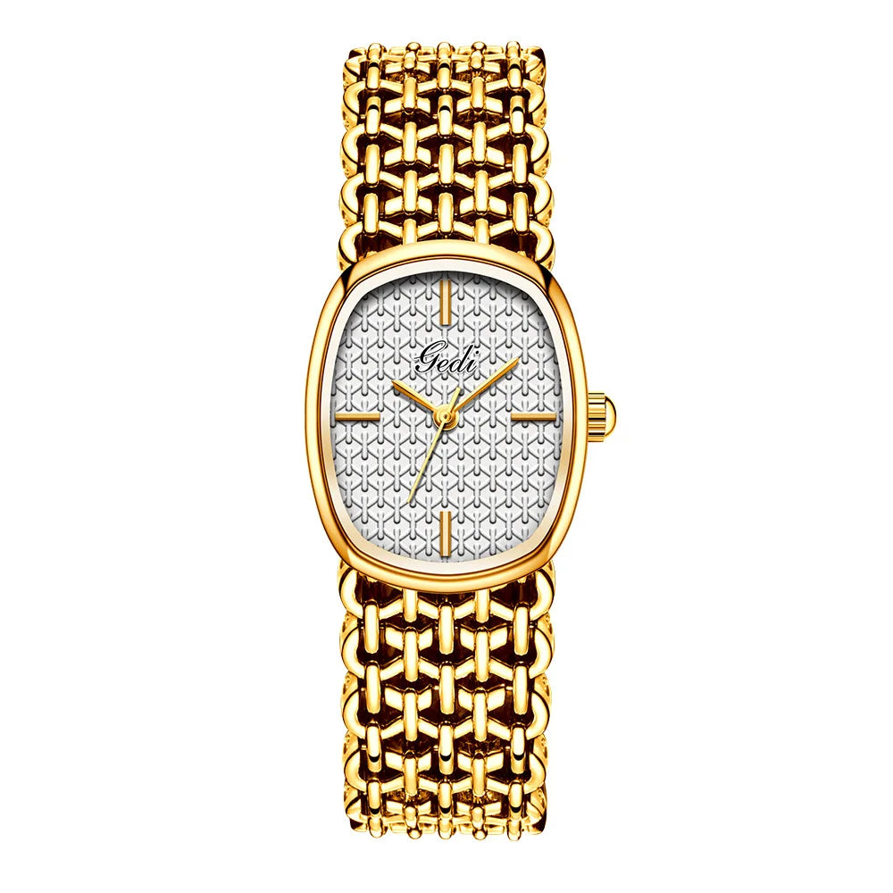 GEDI Brand Watches Light Luxury Bracelets Small Fragrance High-End Feeling Retro Waterproof Ladies Fashion Quartz Wristwatches