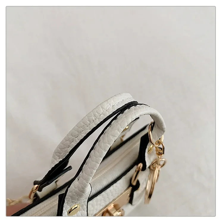 2026 Girls Hand-held Small Square Bag 2025 Summer New Classic Children Carrying One-shoulder Messenger Bag. Wallet Keychain