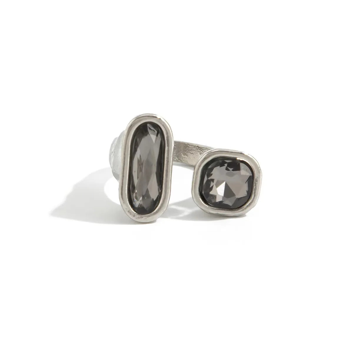 Minimalist Rhinestone Open Ring – Adjustable Knuckle Ring