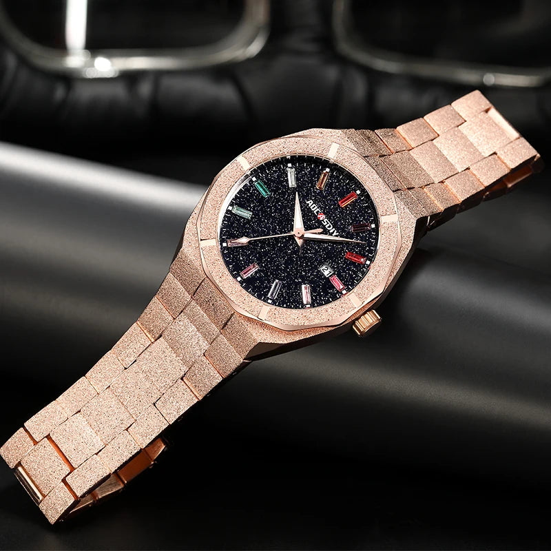Men's Business Quartz Watch, Auto Date & Luminous Hands