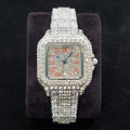 Aurajutt Iced Diamond Square Watch
