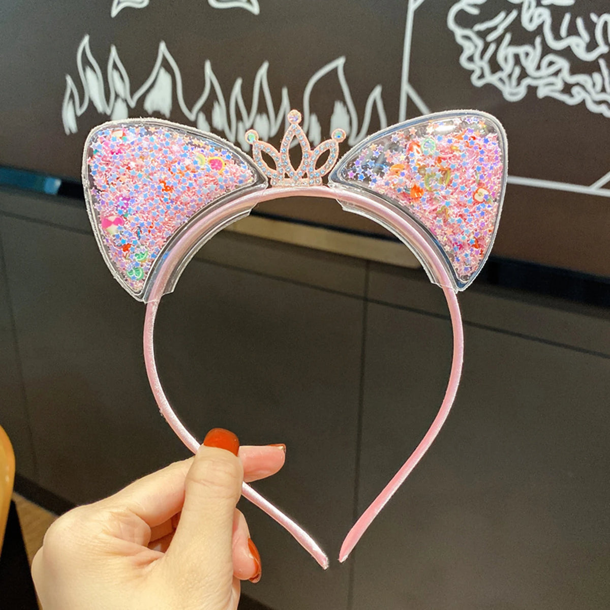 Cute Cat Ears Party Hair Hoops Non Teeth Cat Ear Headband Hair Accessories for Women Girls Party Cosplay Costume