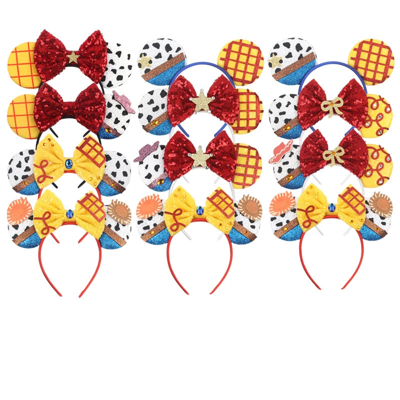 Cute Mouse Headband Pixar Toy Story Hair Accessories Women Woody Buzz Lightyear Headbands for Girls Ears Alien Head band Kids