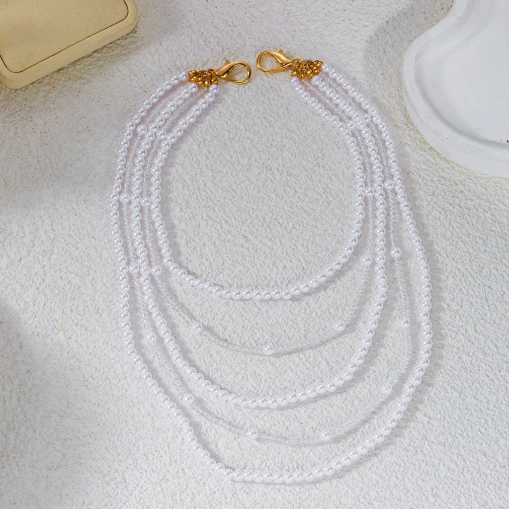 Multilayer Pearl Shoulder & Body Chain – Minimalist Boho