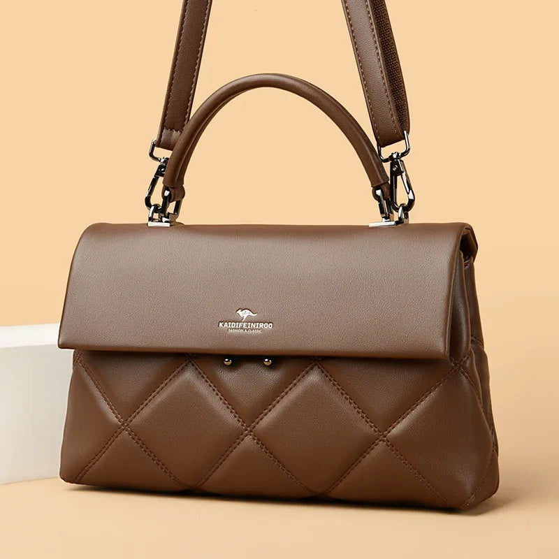 Women's Bag New Trend Korean Handbags Designer Luxury Brand Ladies Shoulder Bags Soft Leather Fashion Versatile Crossbody Bags
