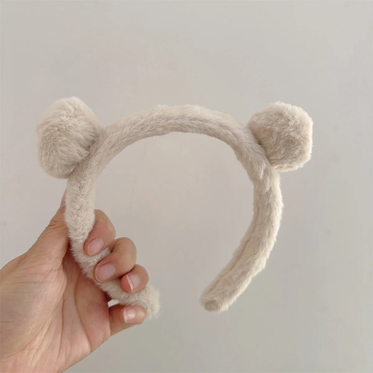 Girls Cute Bear Ears Plush Simple Hairbands Kids Lovely Hair Ornament Headband Hair Hoops Children Fashion Hair Accessories