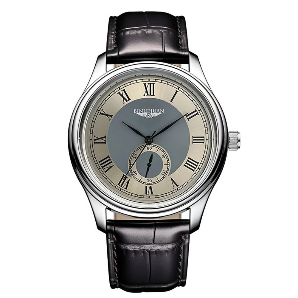 Aurajutt Business Leather Quartz Watch