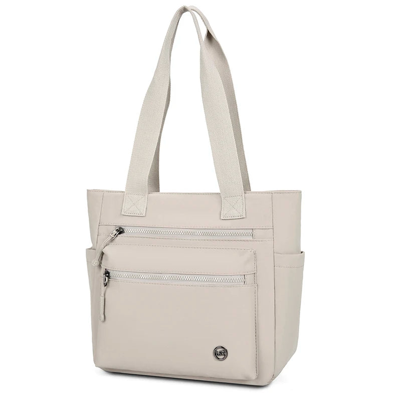 Women Tote Bag Large Capacity Waterproof Canvas Eco-friendly Shoulder Handbag Work School Travel Shopping Daily Essential