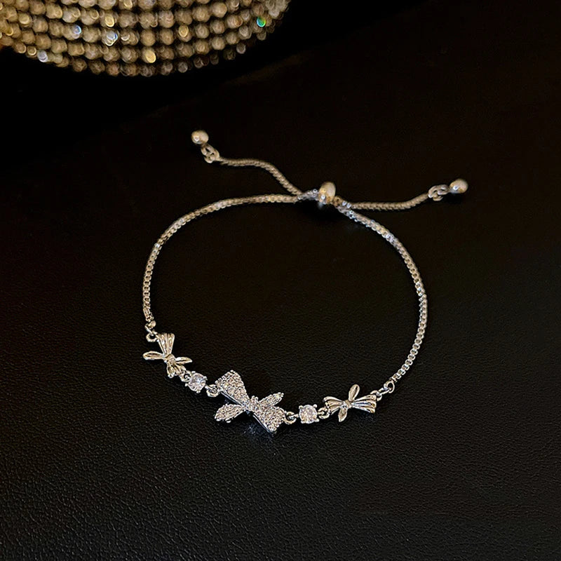 Luxury Classic Full of Rhinestones 18K Gold Plated Bracelets For Women Sparkling Simple Zircon Bracelets Jewelry Birthday Gifts