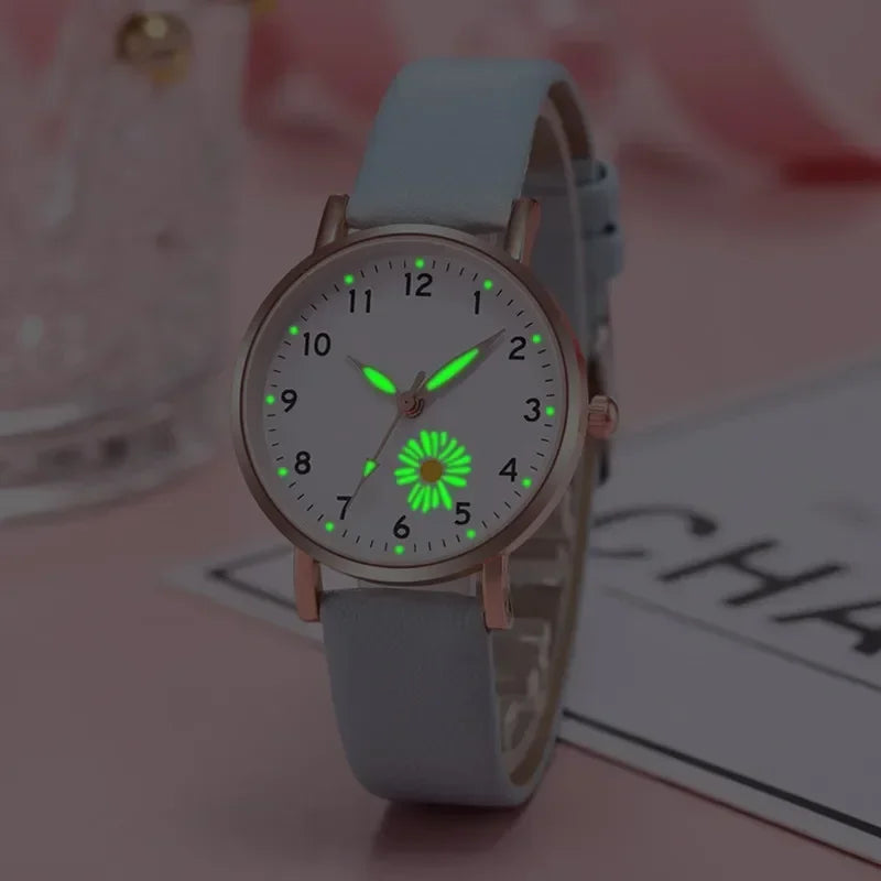 Aurajutt Luminous Leather Watch