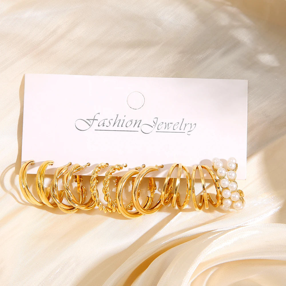 Heart Pearl Dangle Earrings – Gold Butterfly Lock Hoops