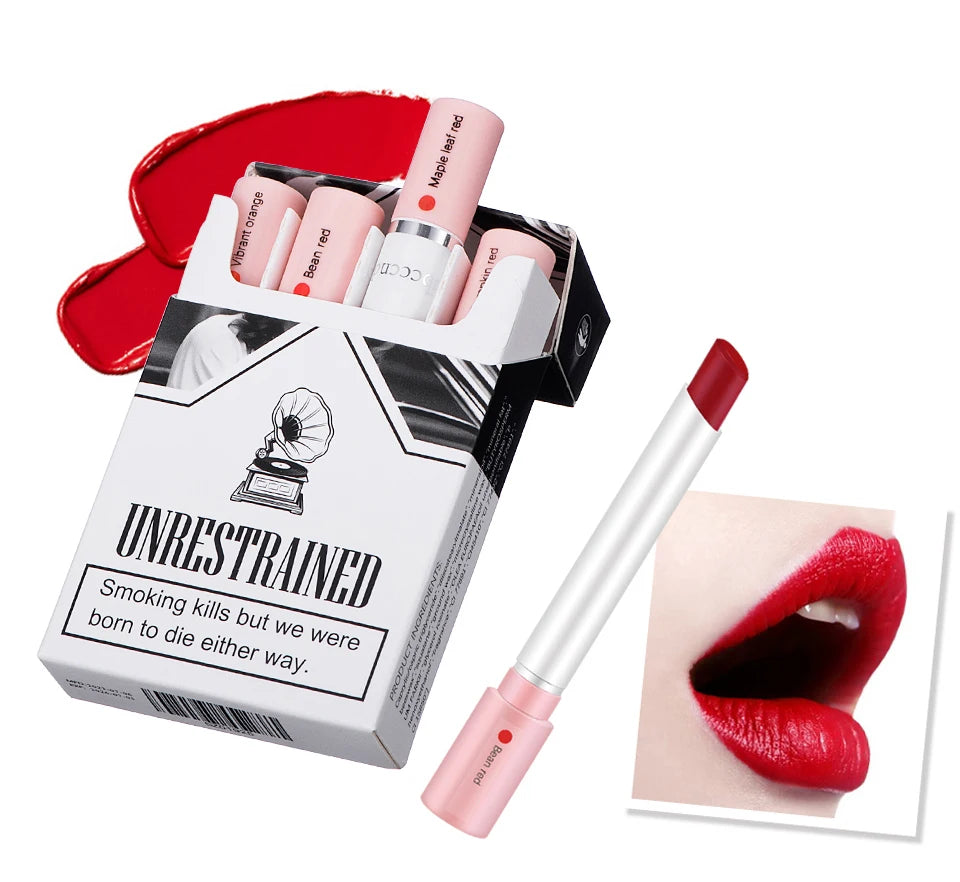 4 Colors Makeup Lipstick Cosmetics Lipstick Set Lip Tint Lip Gloss Waterproof Maquillaje Matte Long Lasting Make Up Pomade Kits