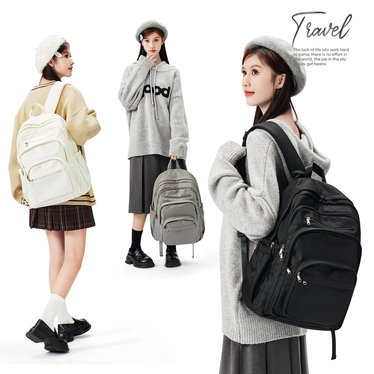 Backpack for Girls Teenager Travel School Backpacks Boys Children Rucksack Casual School Bags Backpack Cute Multipocket Book Bag