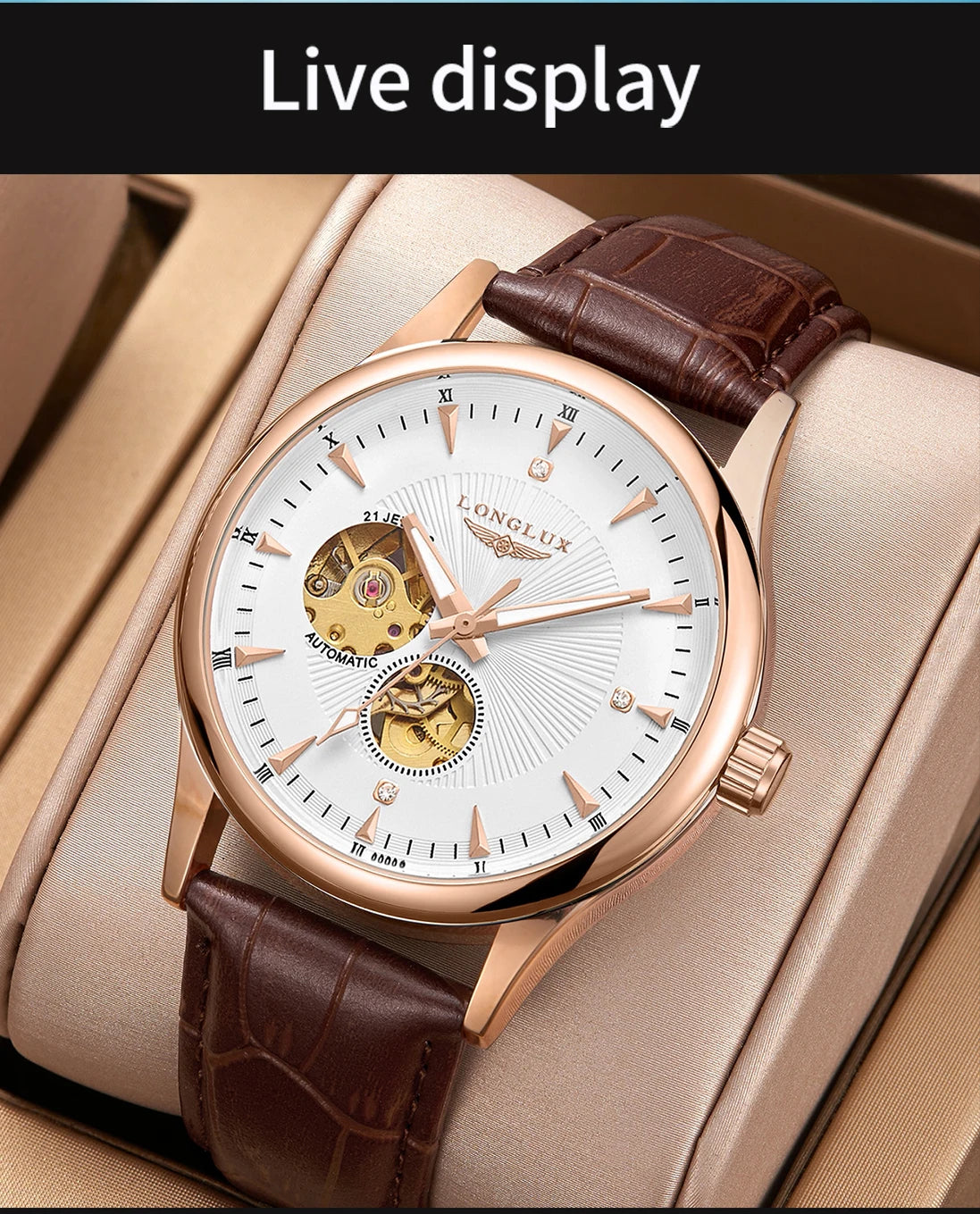 Aurajutt Skeleton Automatic Watch