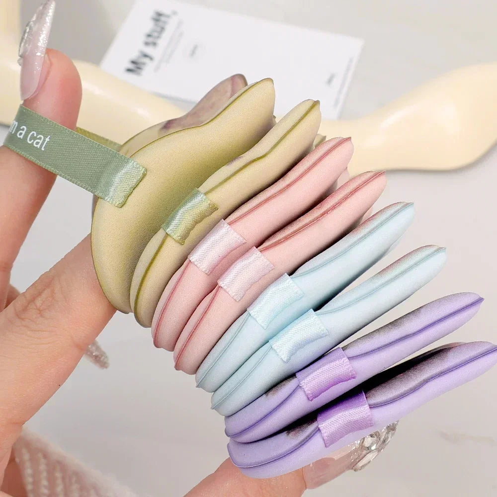 Cute Cartoon Cat Cosmetic Puff Dry Wet Dual-use Double Side Makeup Puffs Air Cushion Foundation Concealer Cream Powder Sponge