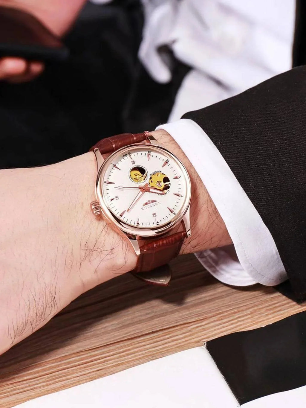 Aurajutt Skeleton Automatic Watch
