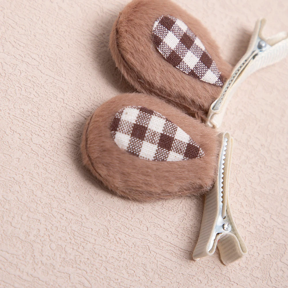 Baby Girl Stereoscopic Cute Animal Bunny Kitten Ears Hair Clip Newborn Babies Fashion Baby Hair Clips for Children Accessories