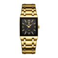 Aurajutt Golden Steel Quartz Watch