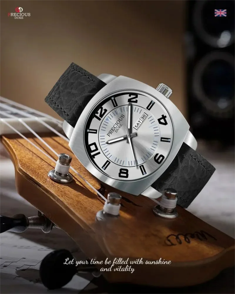 Aurajutt Business Leather Luminous Watch