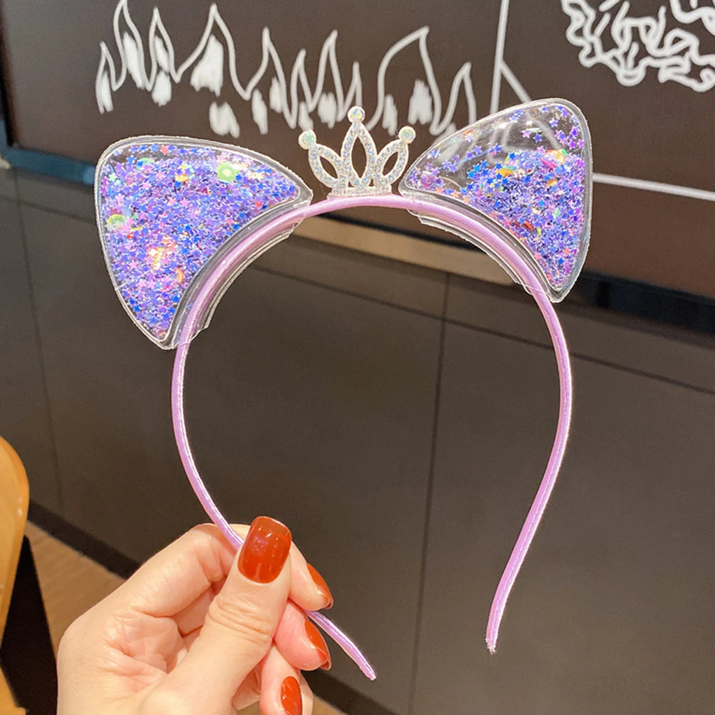 Cute Cat Ears Party Hair Hoops Non Teeth Cat Ear Headband Hair Accessories for Women Girls Party Cosplay Costume