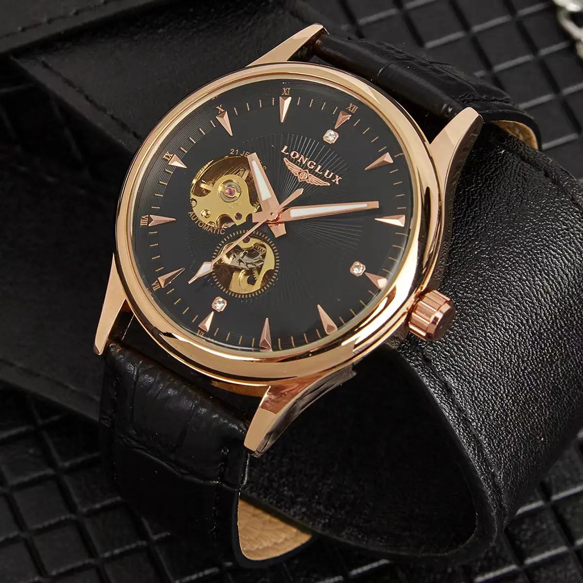 Aurajutt Skeleton Automatic Watch