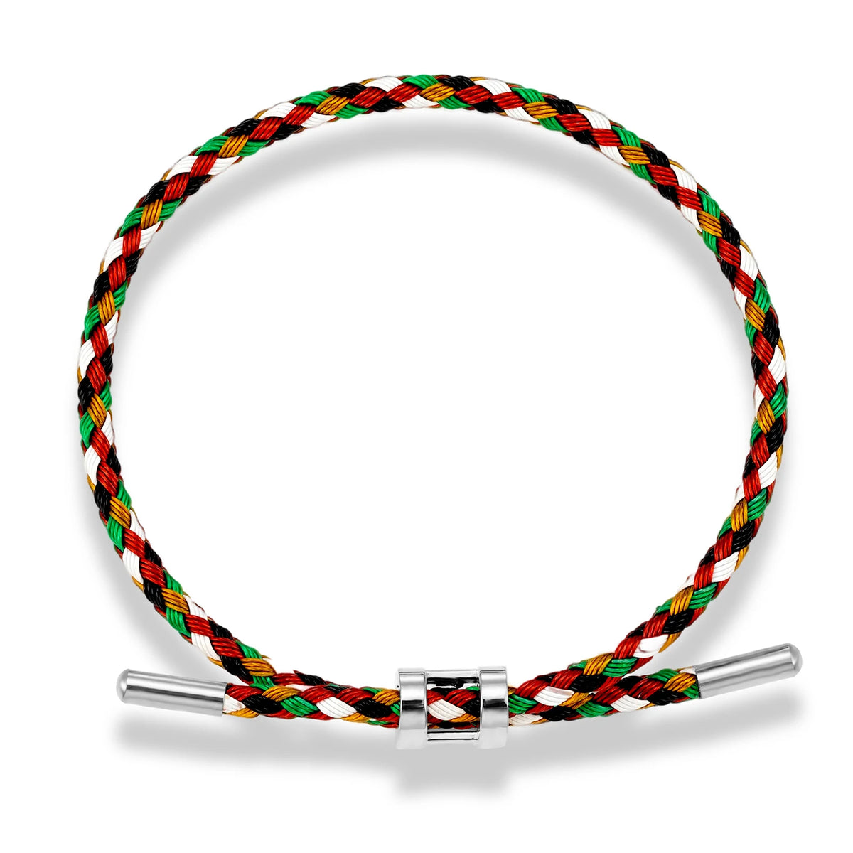 Luxury Multicolor Handmade Bracelet for Women Men Adjustable Anti-fade Stainless Steel Wire Waterproof Rope Couple Jewelry Gift