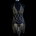 Metallic Body Chain Bra – Party & Nightclub Accessory