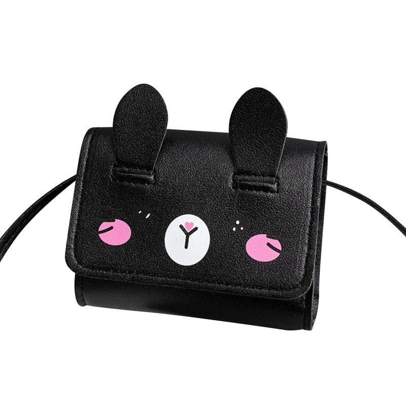 Children's Mini Handbags Fashion Princess Baby Girls PU Leather Small Shoulder Crossbody Bags Cute Kids Coin Purse Wallet