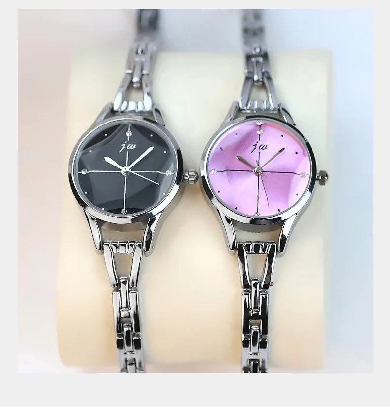 Luxury Bracelet Watch For Women Elegant Rose Gold Ladies Wrist Watches Rhinestone Simple Fashion Female Quartz Relogio Feminino