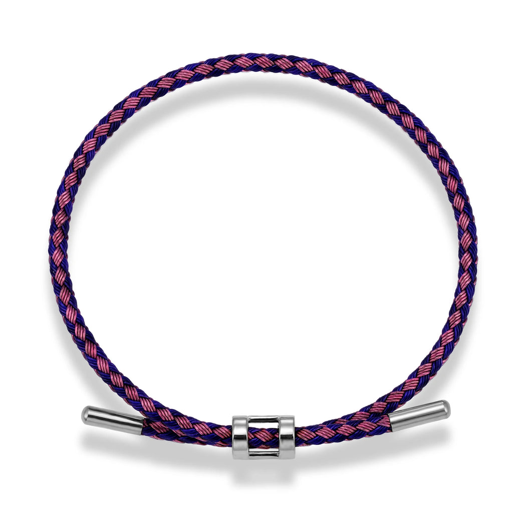 Luxury Multicolor Handmade Bracelet for Women Men Adjustable Anti-fade Stainless Steel Wire Waterproof Rope Couple Jewelry Gift
