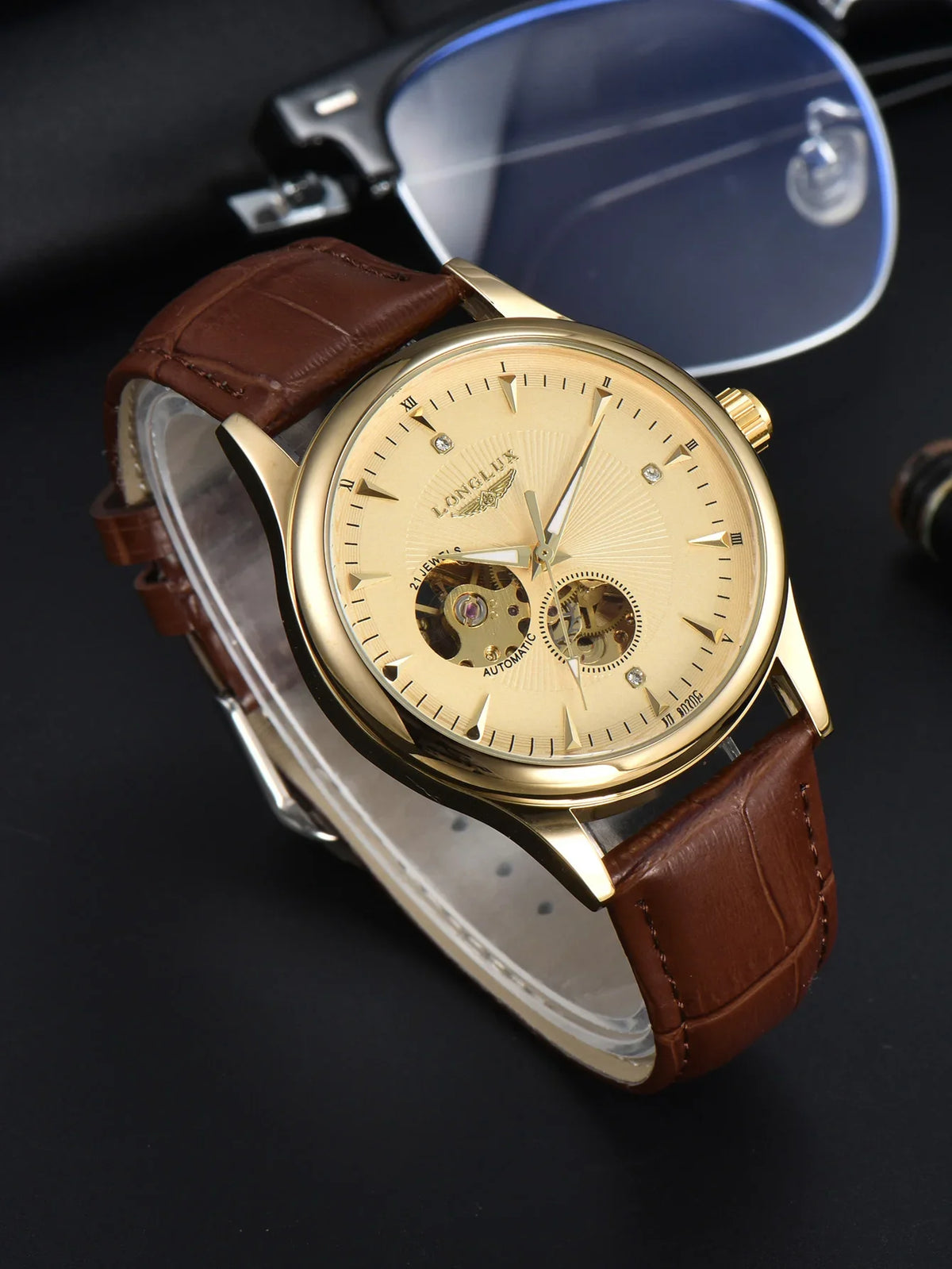 Aurajutt Skeleton Automatic Watch