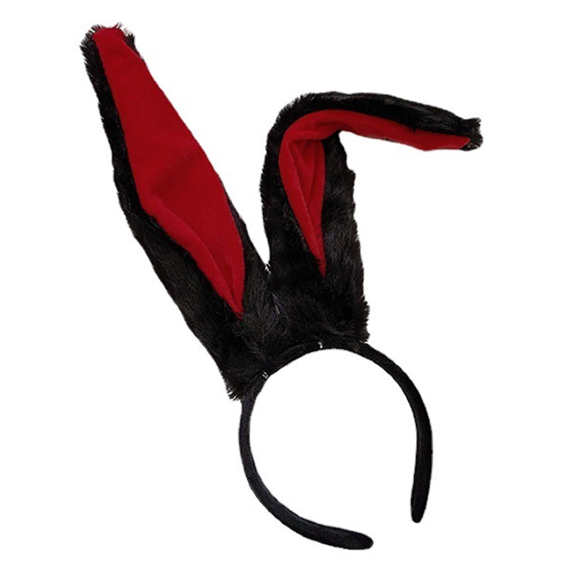 Girls Plush Long Rabbit Ear Hair Bands Headwear Headband Dress Accesorios Women Girl Cosplay Lolita Cosplay Hair Accessories